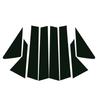 8Pcs Car Door Window Pillar Center Post Trim Stickers For Hyundai Accent Verna HC 2018-   Auto Styling Accessories