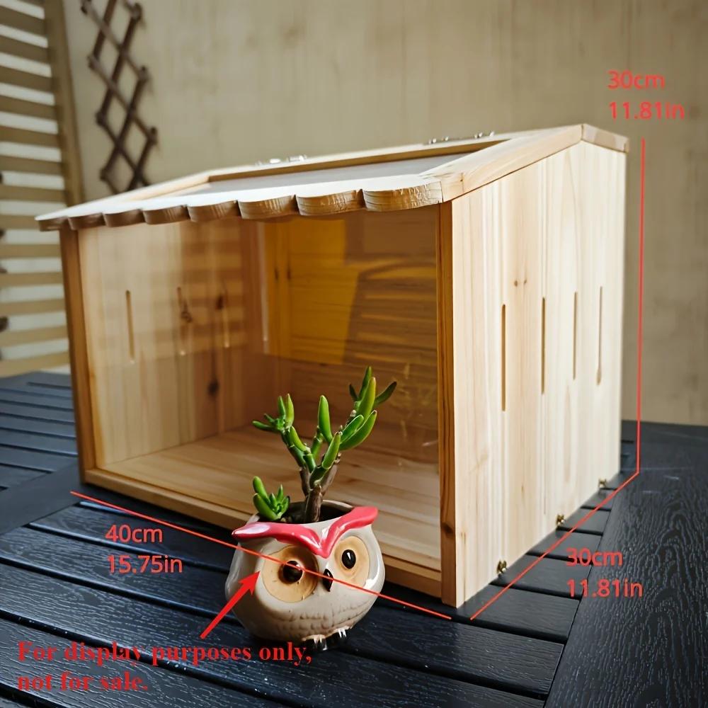 New Small Pet Feeding Box Chick Insulation Box Hamster Box Climbing Pet Villa - for Pet Mice Rutin Chickens Reptiles Hedgehogs