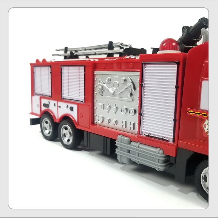 Remote Control Fire Truck Toy with Sound, Lights, and Water Spraying Feature