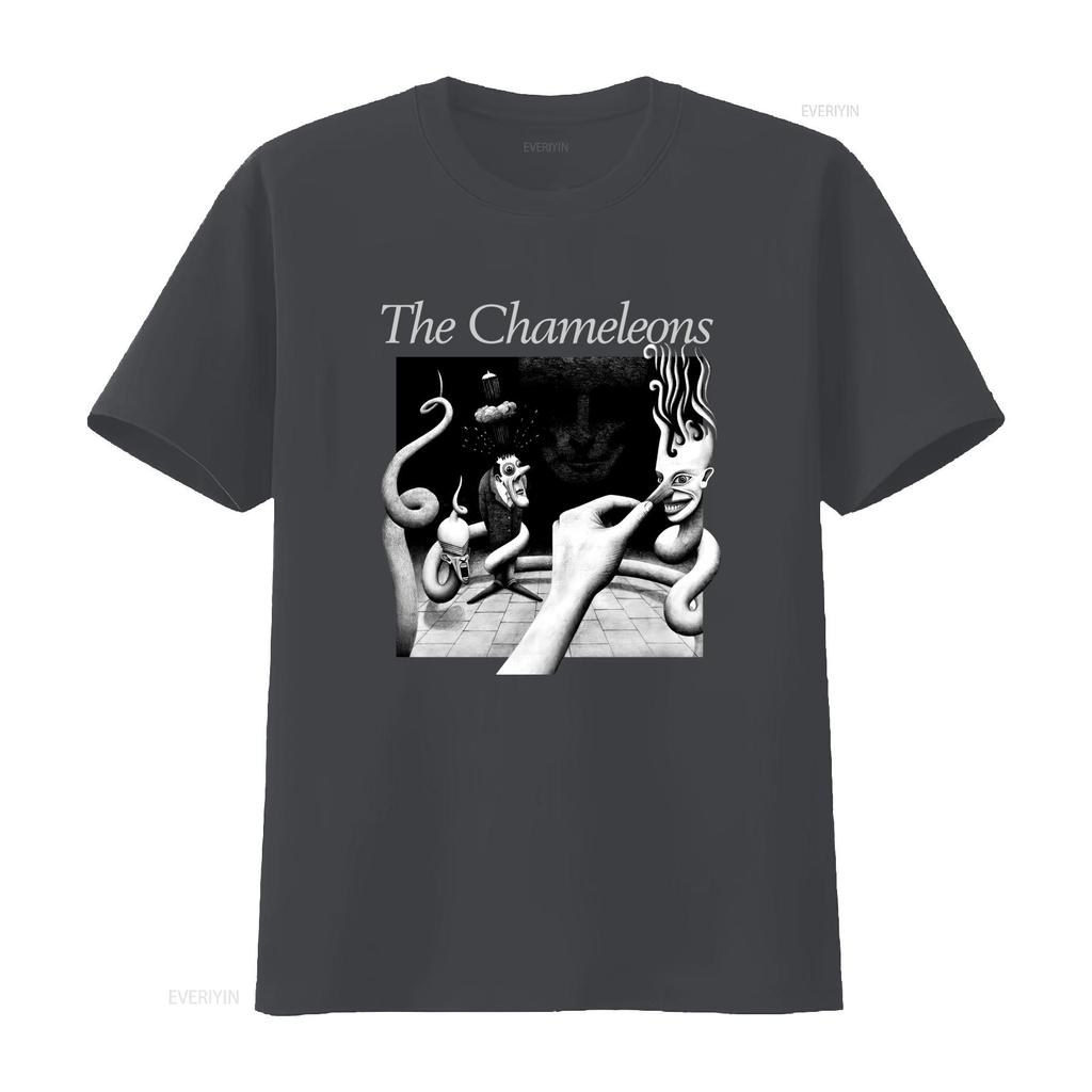 Vintage Sombre Surréaliste The Chameleons Groupe Post-Punk Impression T-shirt Décontracté vintage Lavé Confortable homme Élégant Unisexe graphique