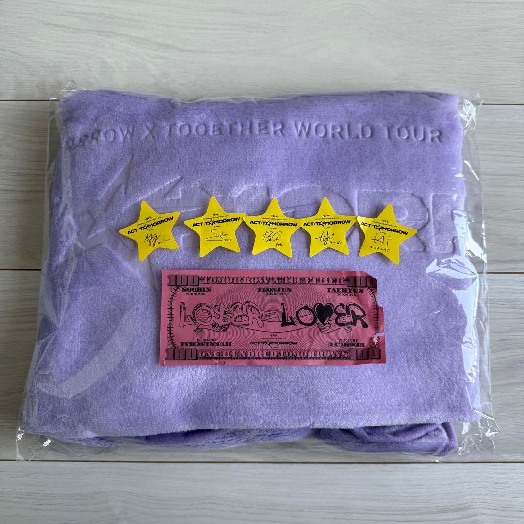 [ИСПОЛЬЗОВАН] TXT ACT: ЗАВТРА Бонусное одеяло с каплями