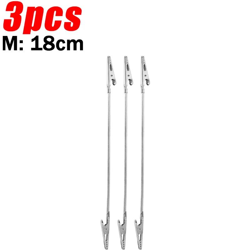 1/20pcs Flexible Metal Long Hose Pins for DIY Card Photo Double Ends Alligator Clamps Clip Home Alloy Memo Picture Holder Racks