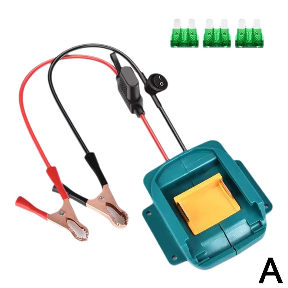 Car Jumper Cables for Makita/Milwaukee 18V 20V Li-ion Batteries Auto Accessories Adapter Car Supercharger Cables F8W3
