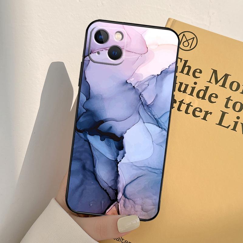 Strandige Pastel Abstracte Schilderij Case Voor iPhone 13 12 11 Pro Max Mini XR X XS MAX 6S 7 8 Plus SE 2020 2022 Telefoonhoes