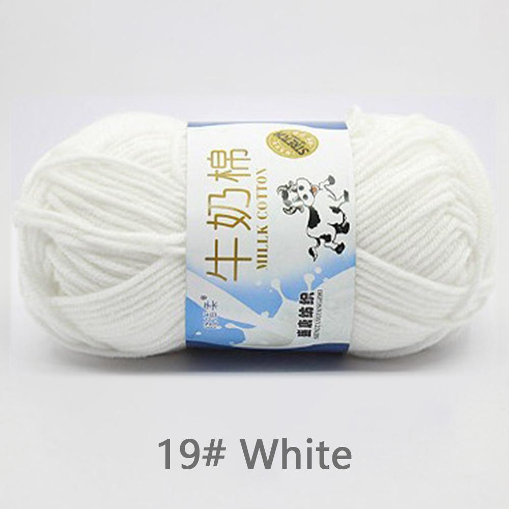 

50Gram/Set Milk Cotton Yarn Crochet Line High-quality 5 Strand Milk Fiber Soft Warm Wool DIY Baby Sweater Hand Knitting Scarf