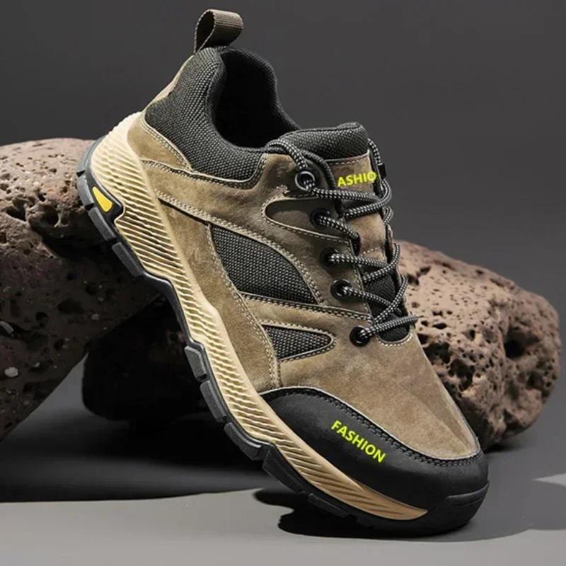Men's Work and Leisure Shoes 2025 New Outdoor Sports Hiking Shoes Breathable Shoes Men's Sports Tenis Shoes Zapatillas Hombre