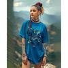 Designer Graphic Front Printed Loose Fit Top Women's Cotton Blend T Shirt Combo
