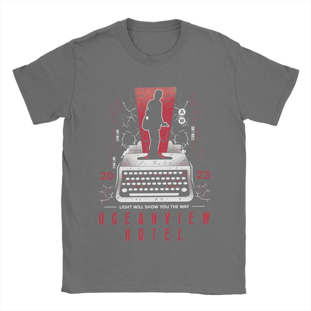 Hipster Dont Write Alan Wake 2 T-Shirt für Herren Rundhals Reine Baumwolle T-Shirts Kurzarm Tees Übergröße Kleidung