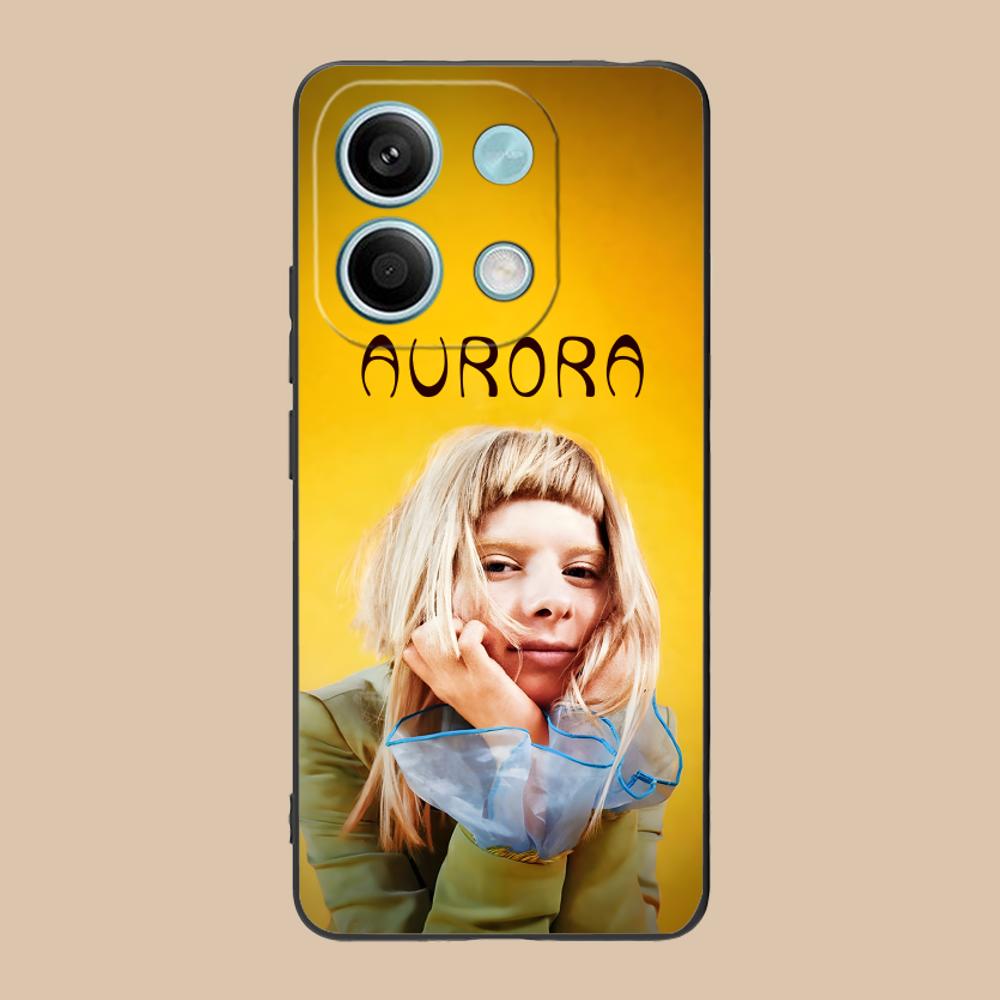 Aurora Aksnes Matte TPU Mobile Phone Case for Xiaomi 15 14 13 12 Mi 11 T Ultra Lite Pro S X 5G Colorful Printing Cover