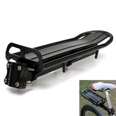 Bolsas de bicicleta Liga de alumínio Assento de bicicleta Suporte traseiro para carga Serve na maioria dos postes 27,2~31,8mm