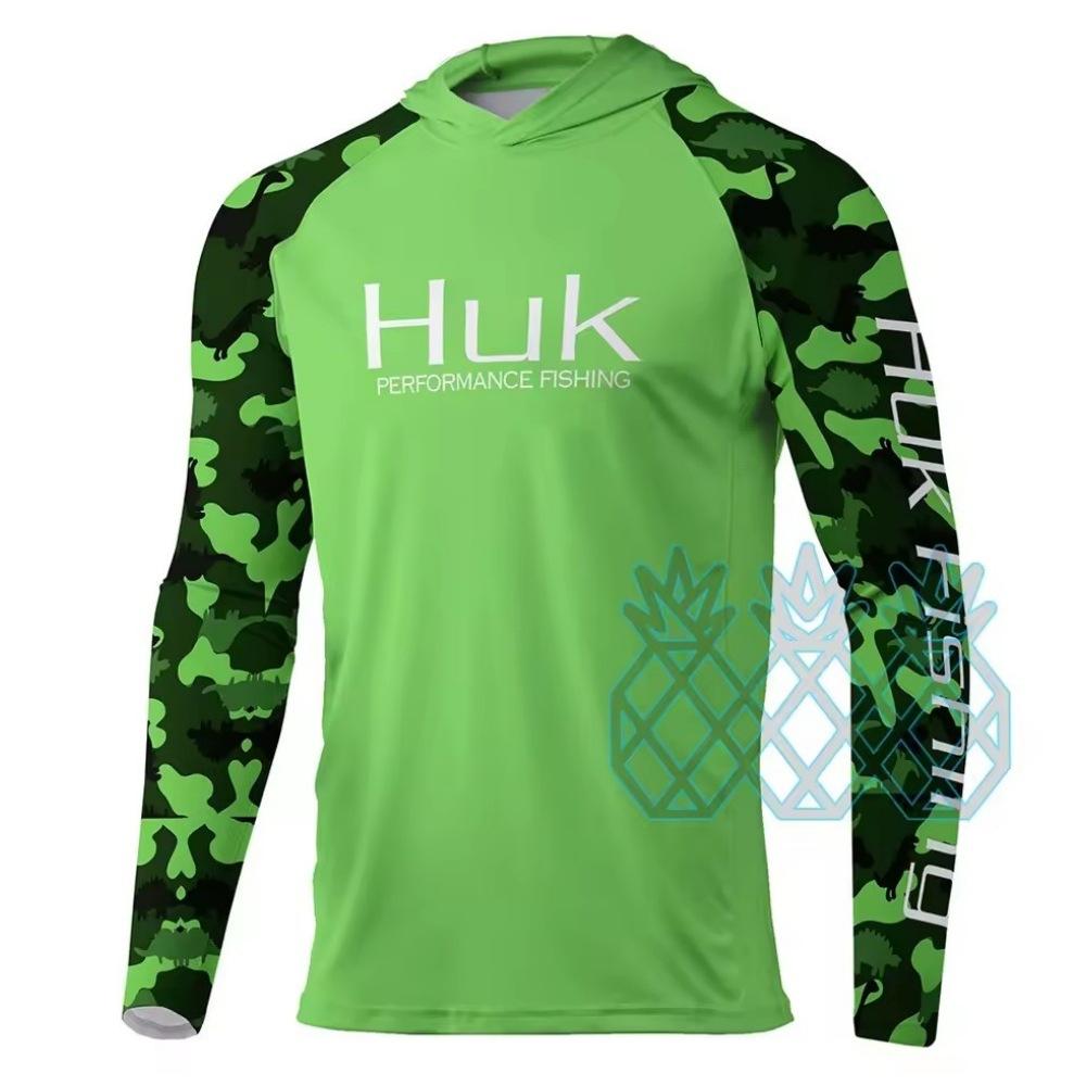 HUK Fishing Suit Men's Long-Sleeve Fishing Suit Sea Fishing Boat Quick-Dry Breathable Sun Protection Fishing Suit