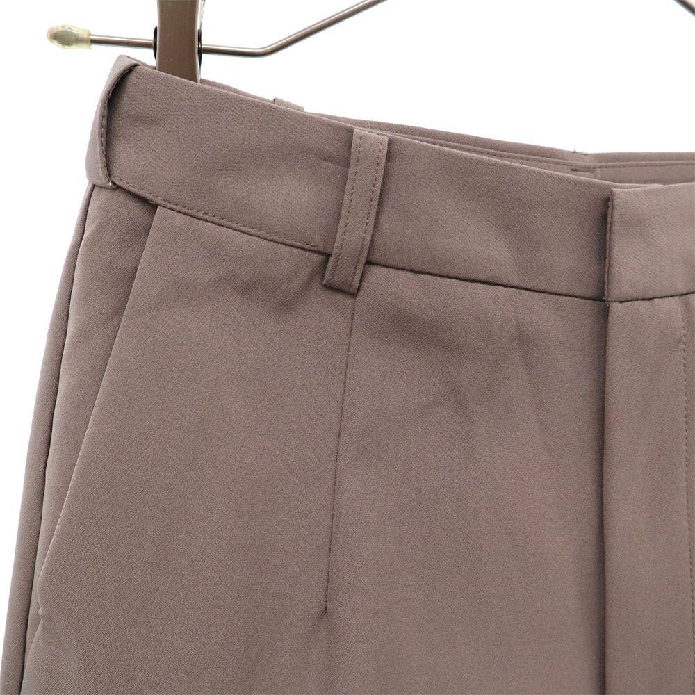 unused nano universe Center press Tapered pants 38 gray Adjust Magic Women Used