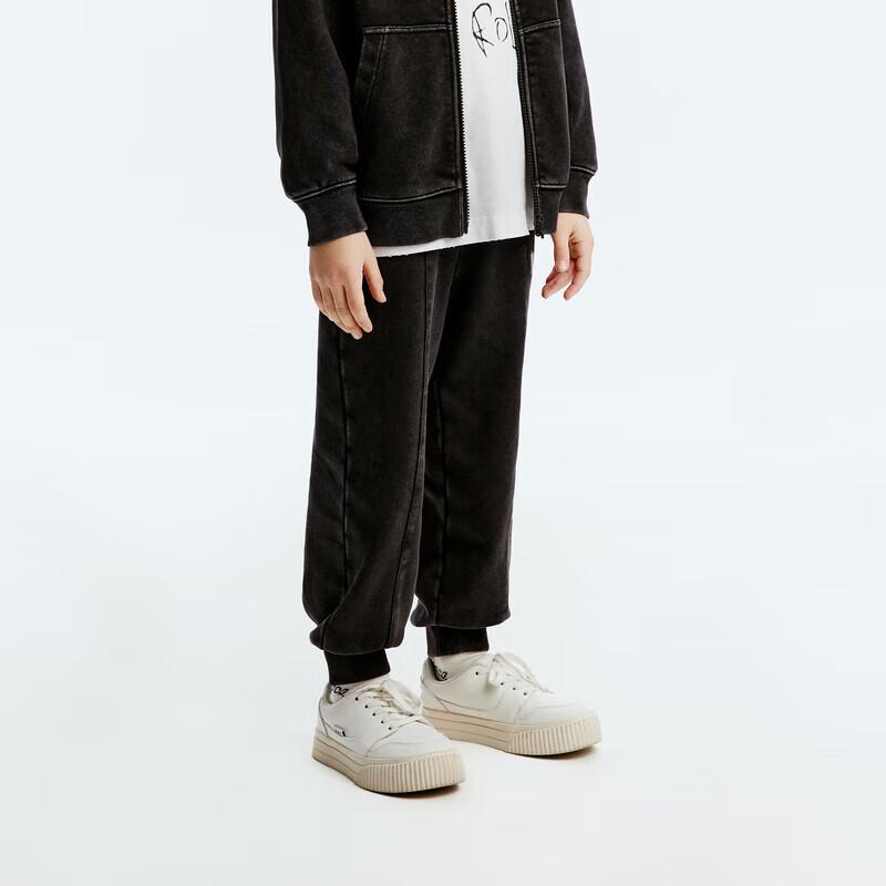 little MO&Co. Unisex Kids Distressed Jogger Sweatpants 130