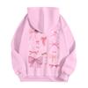 Damen Kapuzenpullover mit Reißverschluss, Blumen-Print, Sweatshirt, Kleidung, lässige Kordelzugjacke mit Taschen