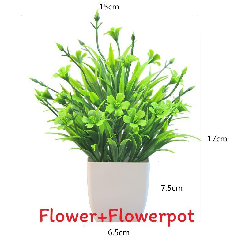 Plastový eukalyptus magnólie v květináči bonsaj pro vnitřní dárkovou dekoraci