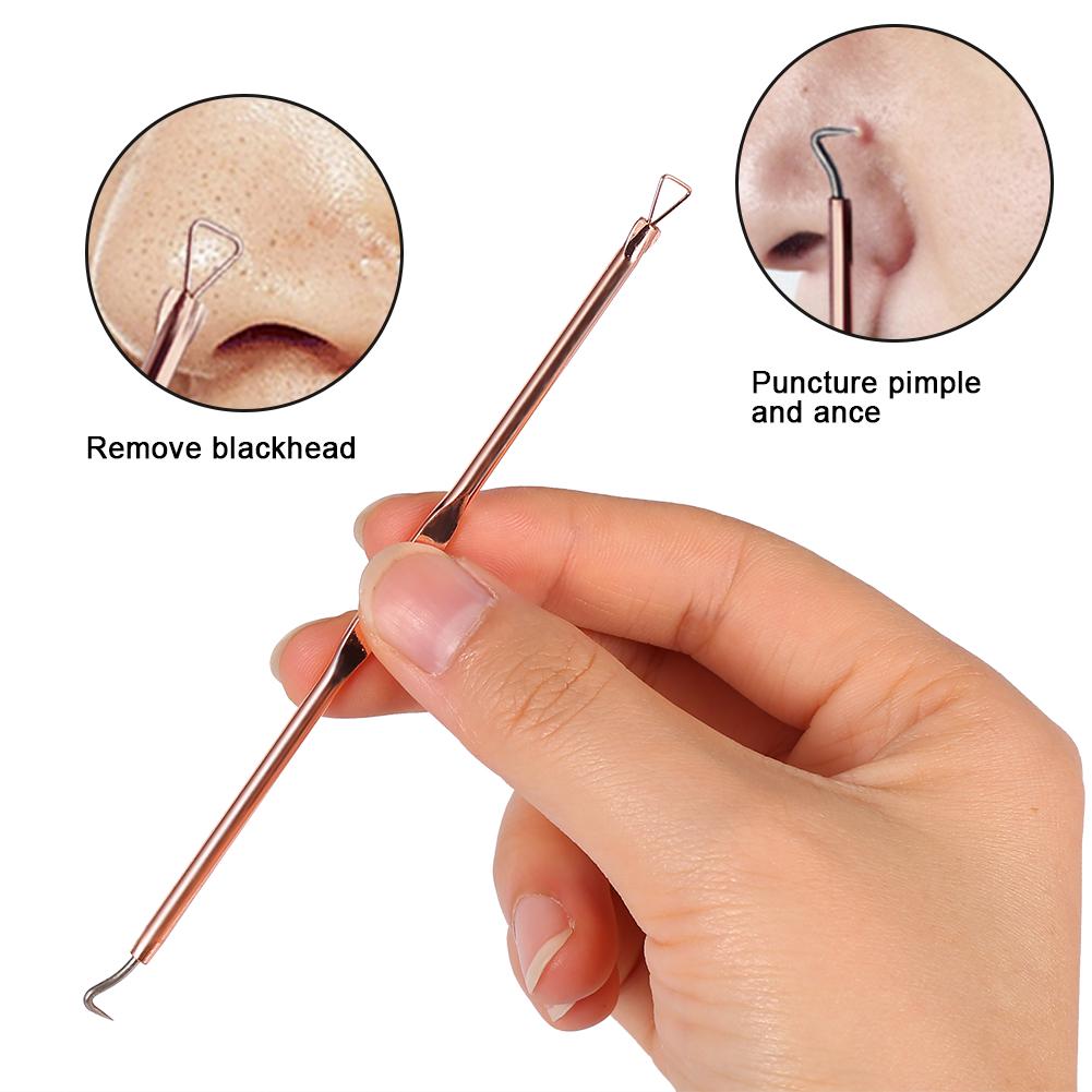 4PCS/Set Stainless Steel Blackhead Acne Blemish Pimple Removal Needle Kit Tool