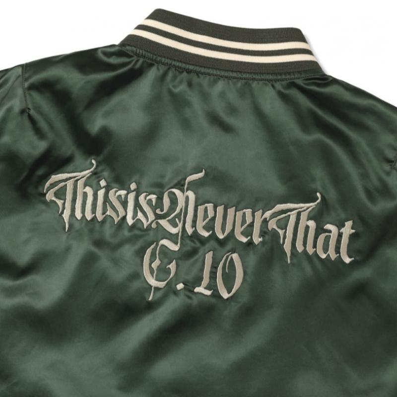 ThIs Is Never That Satin Jacket Olive