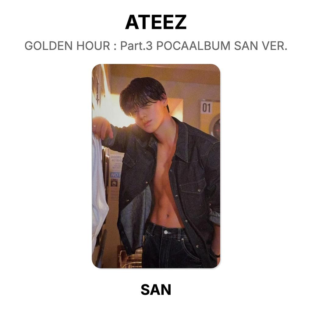 ATEEZ GOLDEN HOUR : Part.3 POCAALBUM SAN VER. Official Photocard