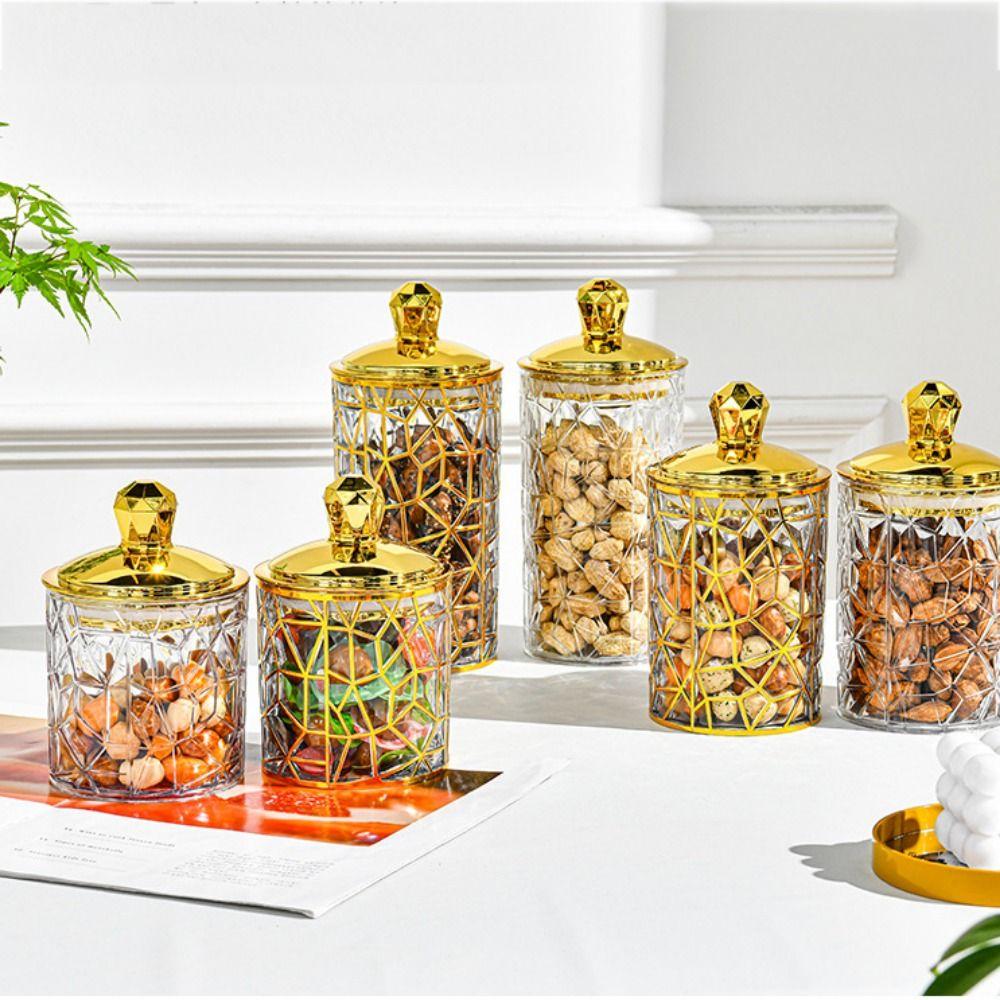 3PCS/SET Moisture-proof Food Storage Pots with Lid Sealed Jar Creative Storage Box  Tea