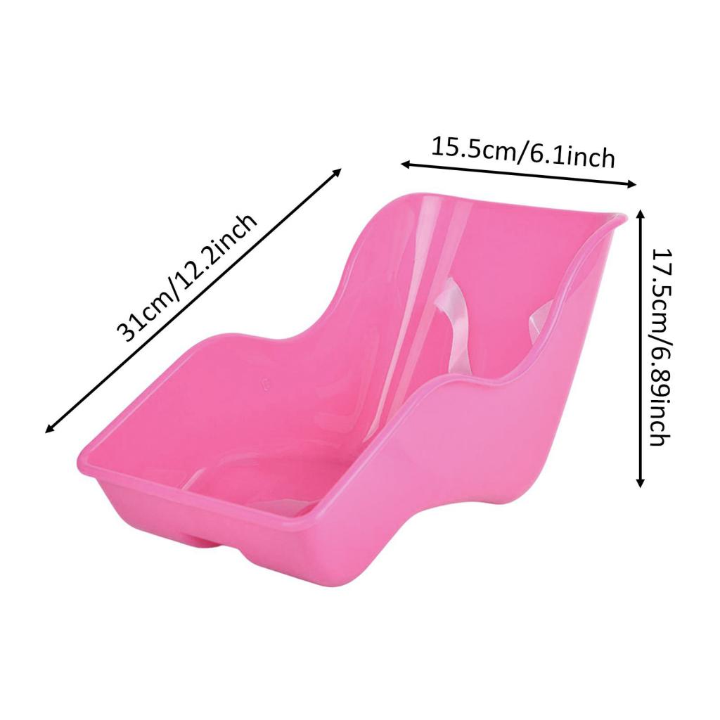 

Baby Doll Bicycle Seat Carrier Standard Sized Dolls Stuffed Animals Comfortable Fit Cute Petals Design Baby Gear Accessories