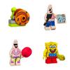 Spongebob Squarepants Building Blocks Toy With Abs Plastic Small Particles For Creative Play