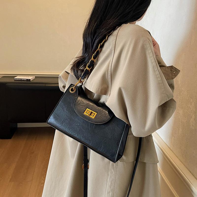 Premium Sense Bag Women's 2025 New Trendy Niche Armpit Bag Going Out To Work Commuting Single Shoulder Crossbody Small Square Bag