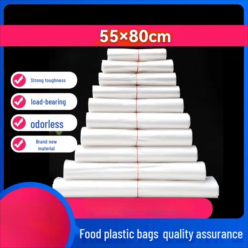 

Food Grade Transparent White Disposable Plastic T-Shirt Bags
