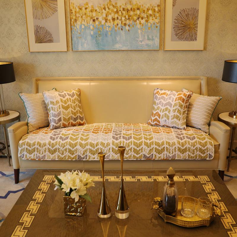 

New Style Sofa Cushion for All Seasons, Fabric Leather Sofa Cover, Non-slip Living Room Seat Cushion, Cotton 70*70cm