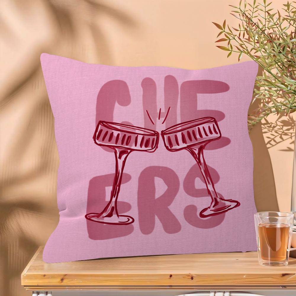 Trendy Pink Personalized picture text home decorative pillows Household Gifts xcm 30x30 cm