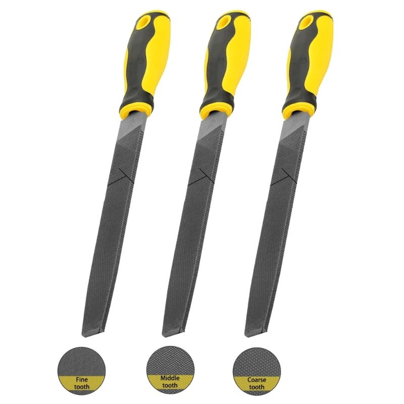 High Carbon Steel Woodworking Files Flat and Half Round Wood Rasp Files Tool for Woodworking Projects 6 inches