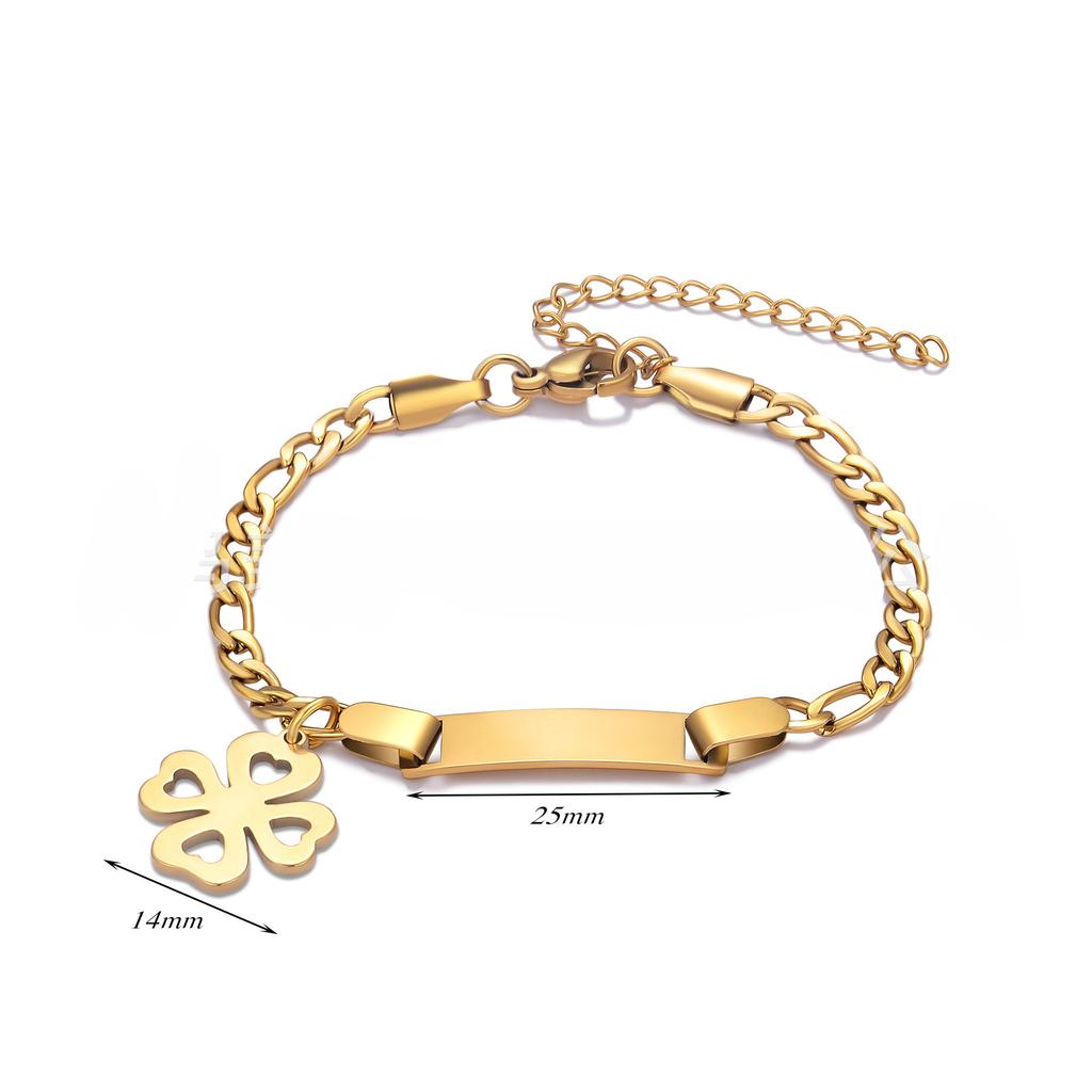 Custom Name Couple Bangle For Women Laser Engraved Letter Words Stainless Steel Figar Link Chain Personalized Bangle