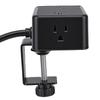 Desk Clamp Power Strip Desktop Mount Charging Station with 4 Outlets 4 USB Ports(2 USB C) 6.56ft for 3mm 45mm Thickness