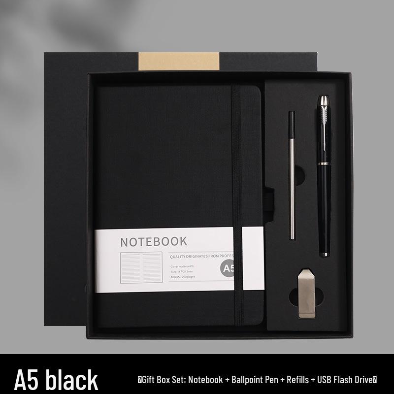 Wysokiej jakości, spersonalizowany notes A5 z gumką do biznesu i biura