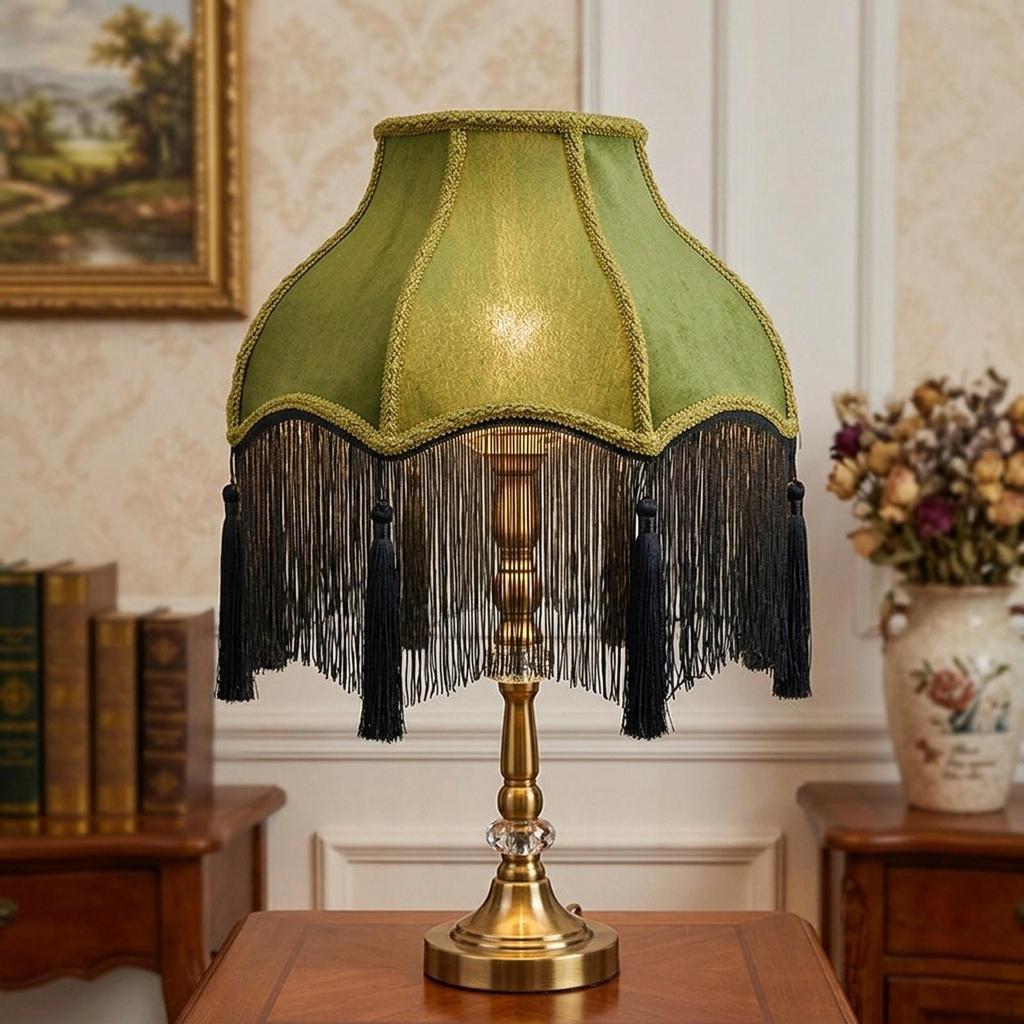 Bell-Shaped Velvet Lampshade with E27 Socket for Floor And Bedside Lamps.