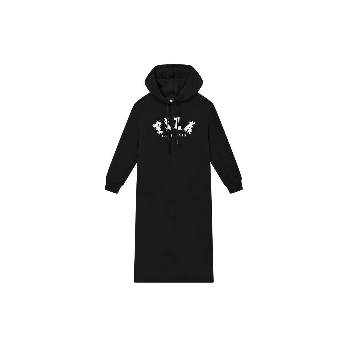 

Fila Официальное женское длинное платье-худи Женские платья Черный F11W339310FBK S