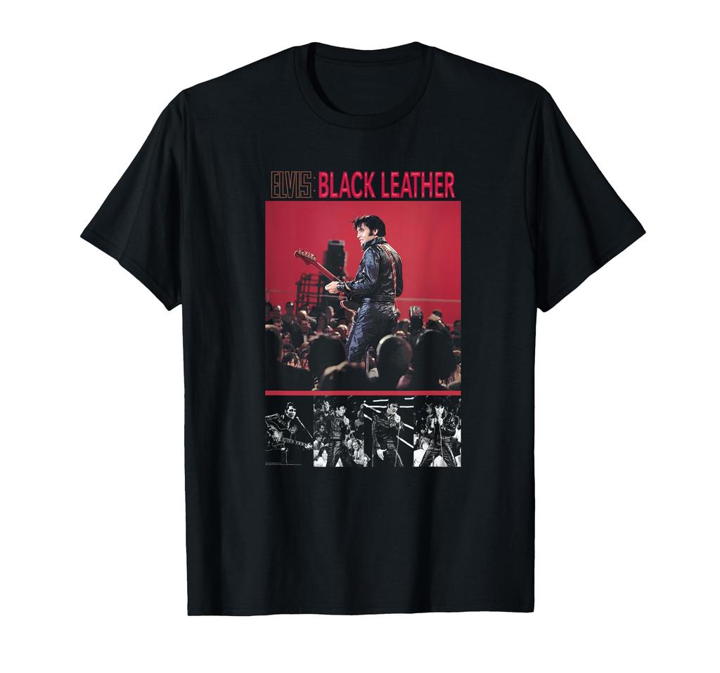 Elvis Presley Black Leather T-Shirt