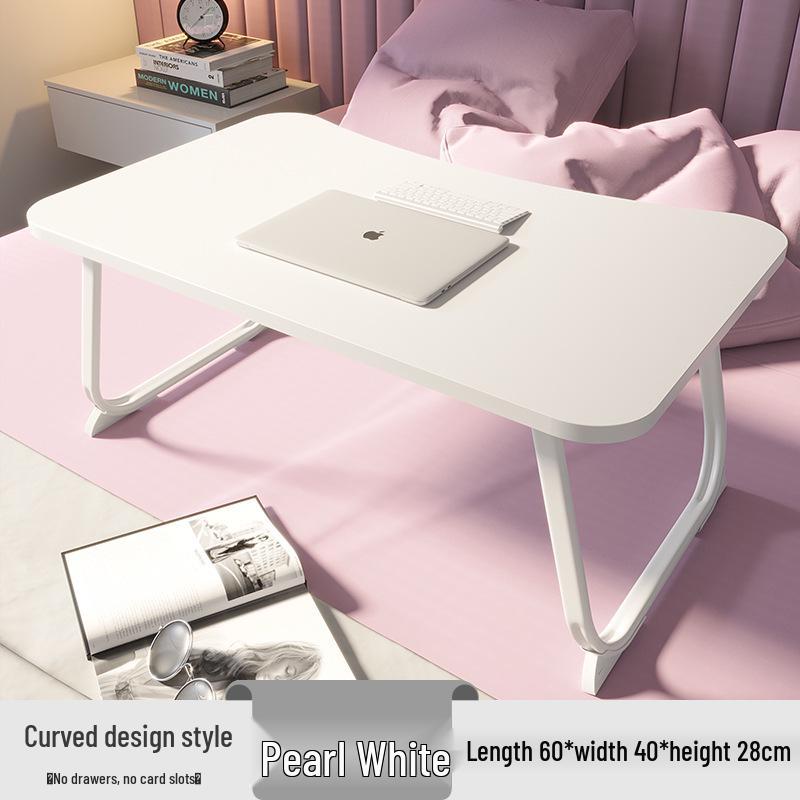 Compact Foldable Bedside Laptop Desk for Dorms and Rentals
