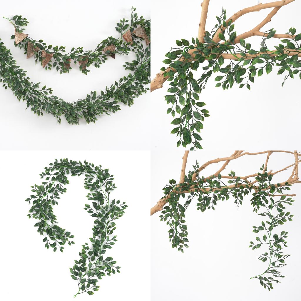 Fake Ivy Plant Foliage With Silk Leaves For Home Decor Wall Hanging
