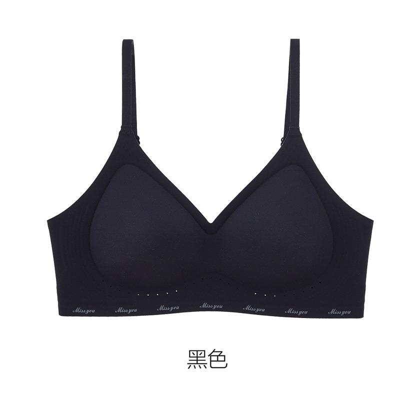 Women S Seamless Fixed Cup No Wire Push Up Comfortable Thin Bra