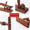Fan Stand Made of Redwood, Folding Fan Holder, Round Fan Stand, African Rosewood Base, Chinese Classical Style Display Stand