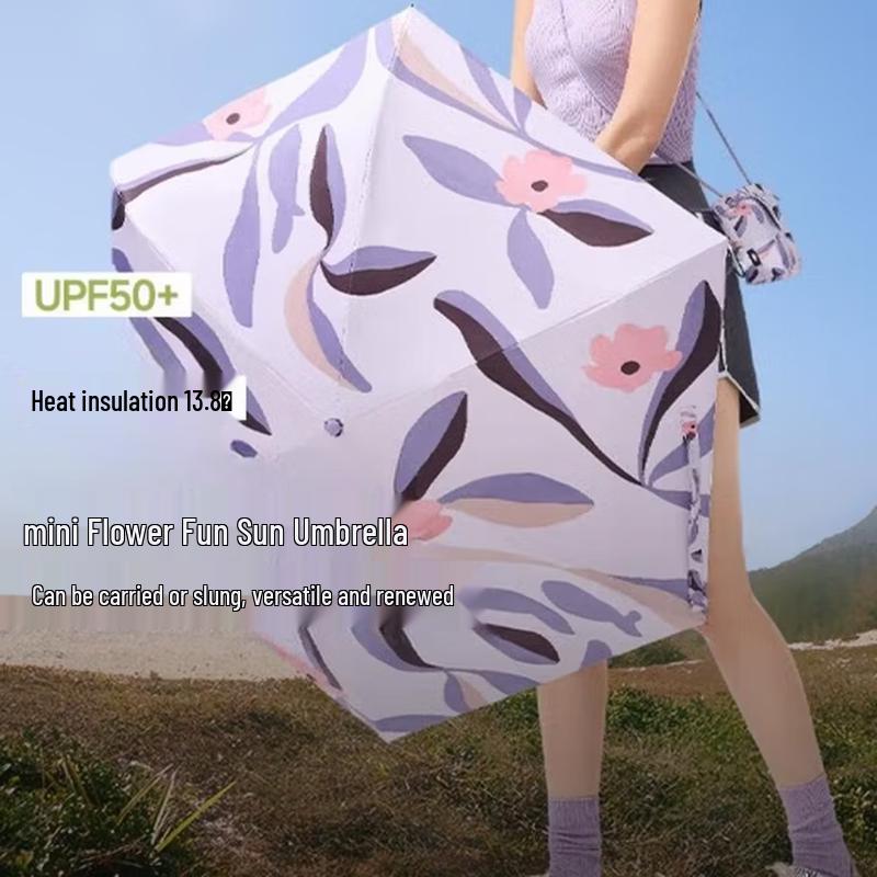 Banana Umbrella BM526 UV Protection 5-Fold Sun Rain Umbrella