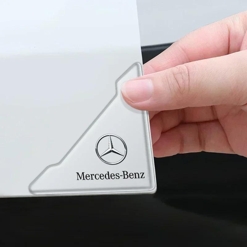 2Pcs Car Door Corner Protection Sticker Cover Decal For Mercedes Benz AMG W203 W204 W205 W211 W212 W213 W218 W463 W210 W176 W218