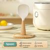 Standing Rice Spoon with Non-Stick Paddle Rice Spatula Spoon Heat Resistant Rice Cooker Spoon Serving Spoon for Grains