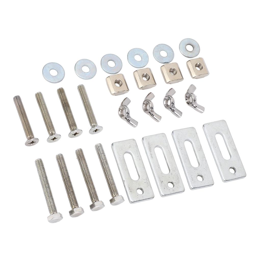 4 Pcs T Track Mini Hold Down Clamp M6 Nut Zinc Aluminum Alloy T Track Clamp for 3018 Series CNC Rout