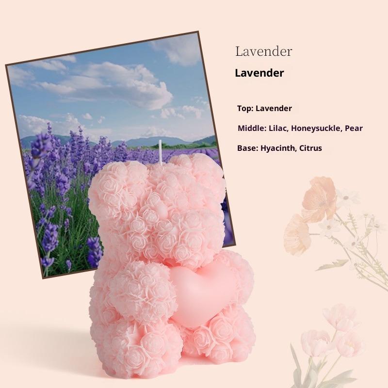 Scented Candles Cute Roses Love Bear Birthday Gift