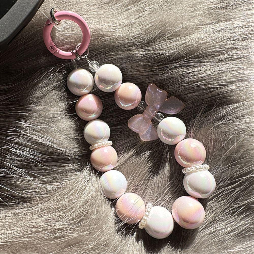 

1 шт. анти-потерянный телефонный шнурок-брелок милый бант мобильный телефон цепочка для женщин и девочек светло-розовый