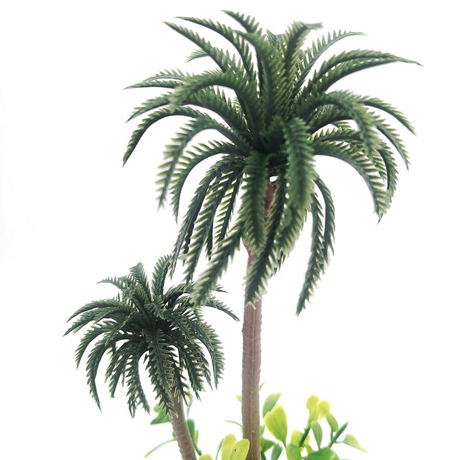 Fish Tank Coconut Palm Tree Artificial Plant Craft Landscape Aquarium Decoration Green Tree Accessories Ornament