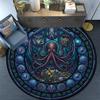 Ocean Treasures Panel Round Area Rug Under Office Chairs Bedroom Living Room Home Decor