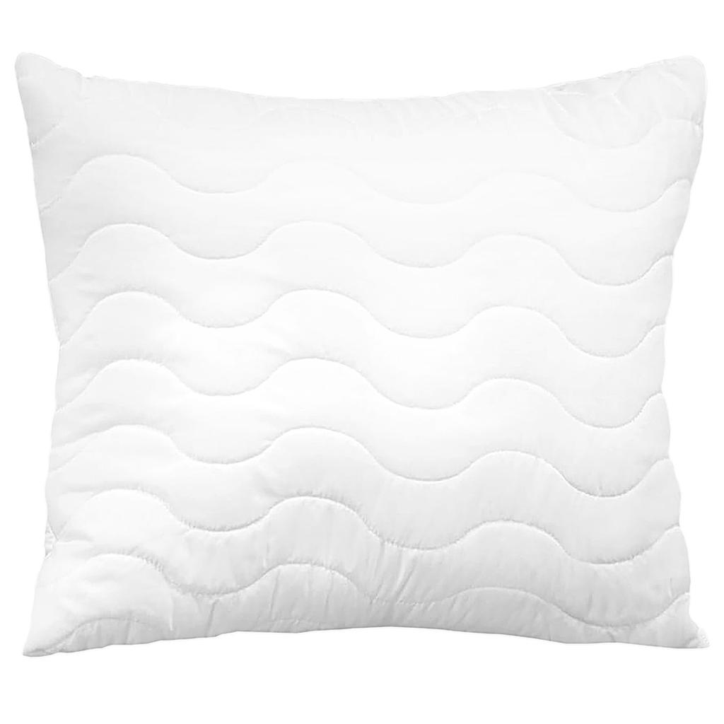 50x60 Anti-allergic Pillow with Zipper Insert, All-season, Quilted, White