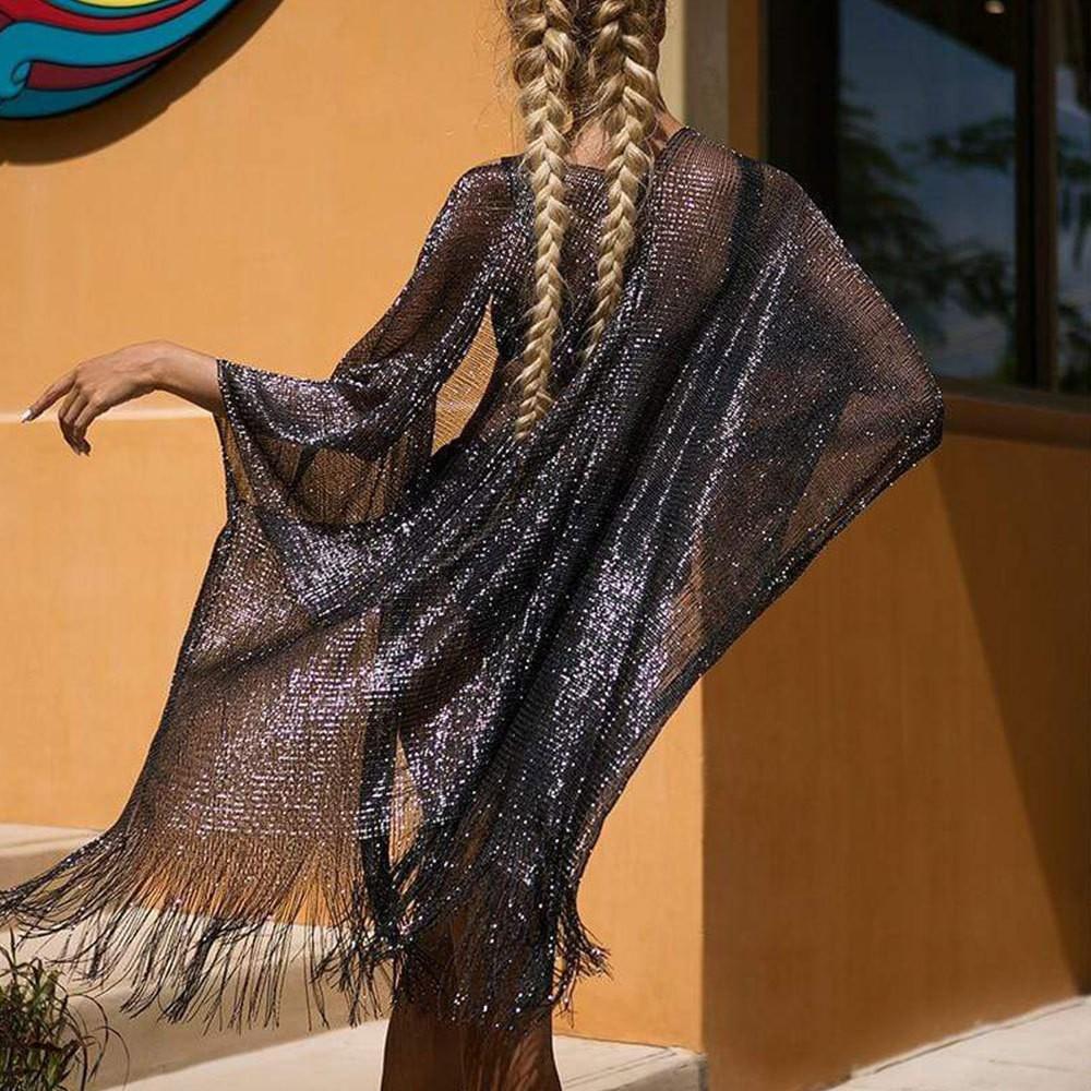 Beach Skirt, Women's Leisure Vacation Print Pullover, Bikini Swimsuit, Cover Up, Sun  Suit